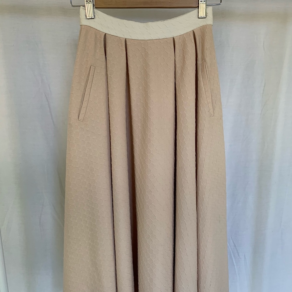 Torn by Ronny Kobo Textured Midi Circle Skirt